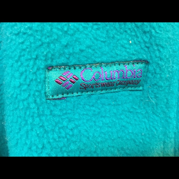 Made in USA Vintage Columbia fleece colorblock - Picture 3 of 4